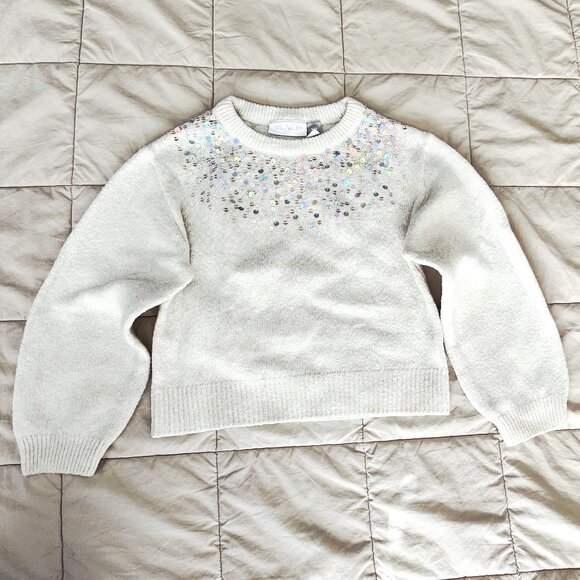 Girl's Sequin Sweater - Picture 1 of 4